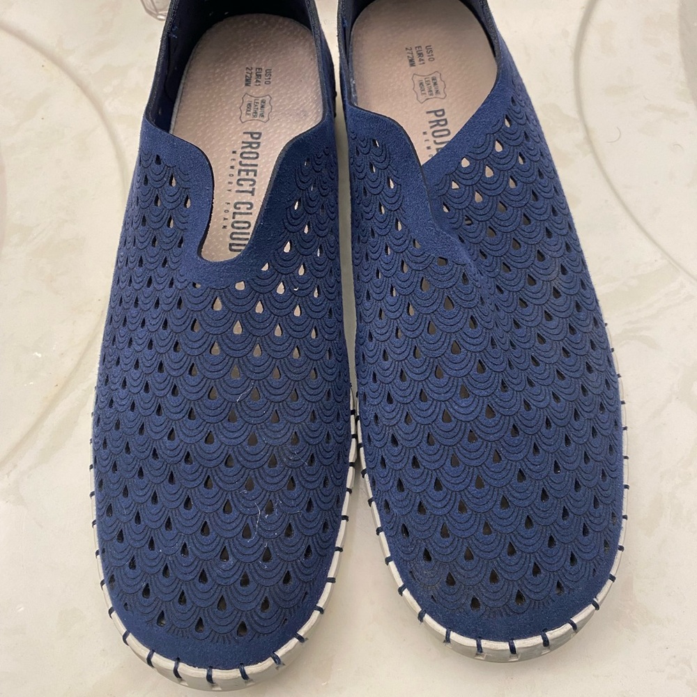 Project Cloud Blue Perforated Slip-On Shoes